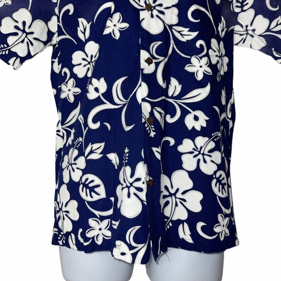 RJC Vintage 1990's Hawaiian Floral Shirt L - Picture 3 of 9